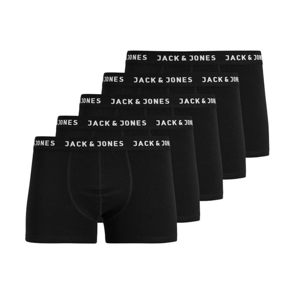 Jack & Jones - Boxer 5pk Black Black