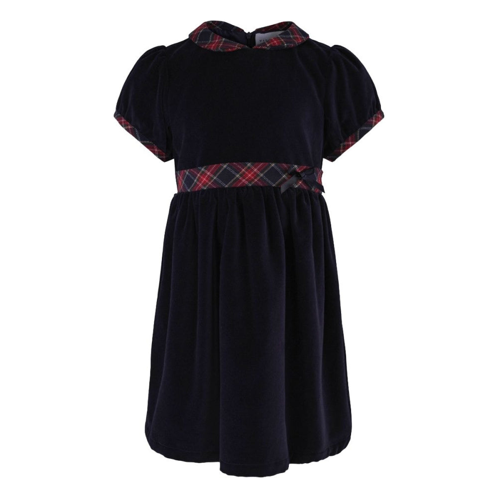 Vilje & Ve - Julekjole Velour Hanna Classic Navy