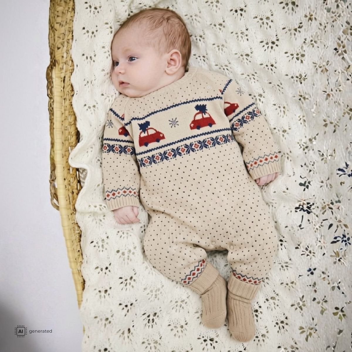 Hust and Claire - Heldress Jul Manly Nordic Beige Melange