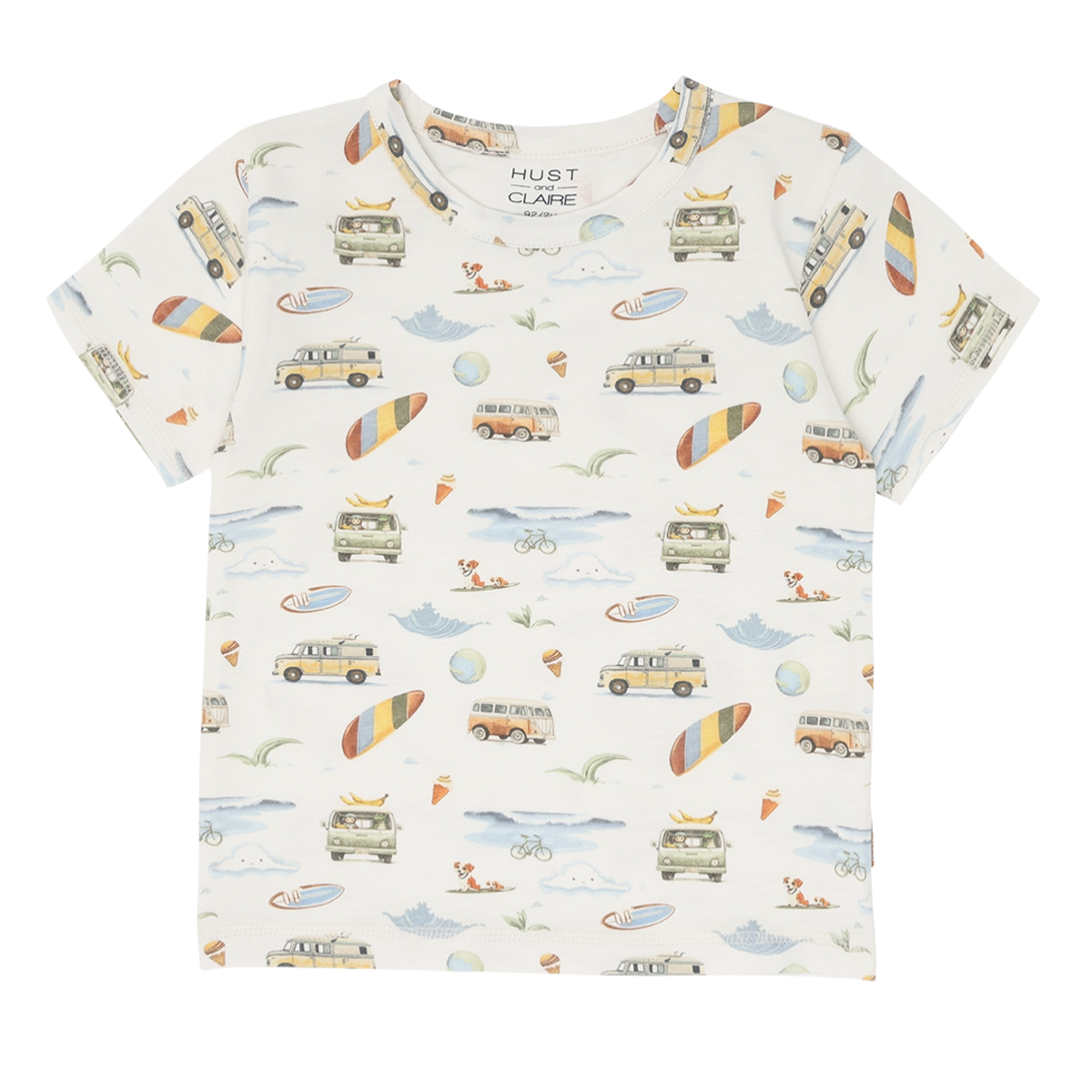 Hust and Claire - T-skjorte August Excursion Ivory