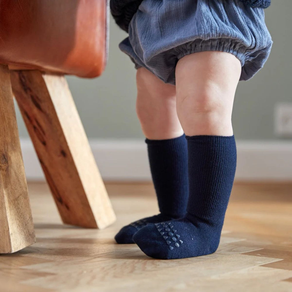 GoBabyGo - Sokker i Bambus Antiskli LV Dark Blue