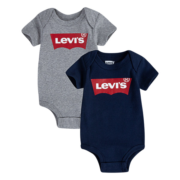 Levi's - Body 2-pk Kortermet Batwing Grey Heather/ Dress Blues