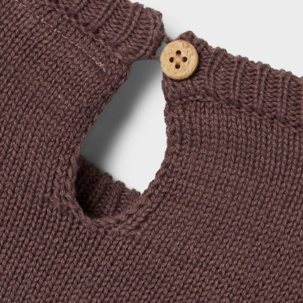 Lil'Atelier - Genser med Krage Strikket Laguna Peppercorn
