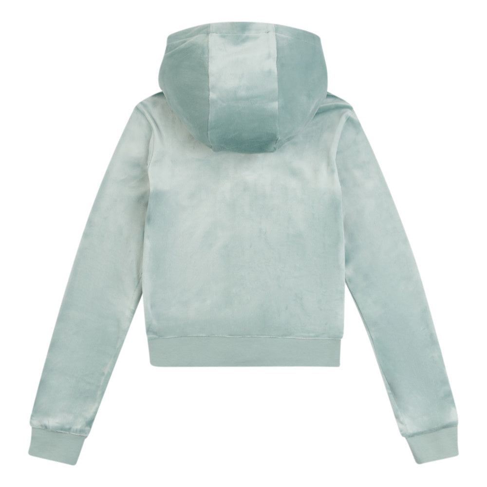 Juicy Couture - Velourjakke Tonal Zip Hoodie Chinois Green