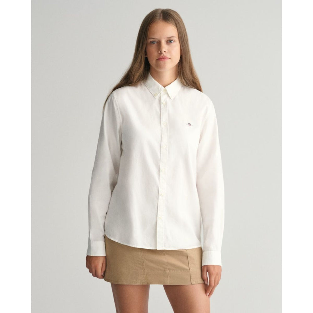 Gant - Skjorte Jr Shield Oxford White Jr