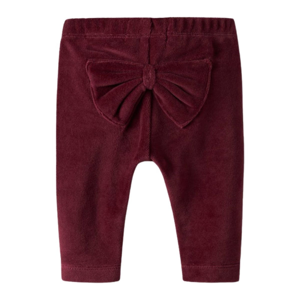 Name It - Leggings Baby Roxy Velour Burgundy