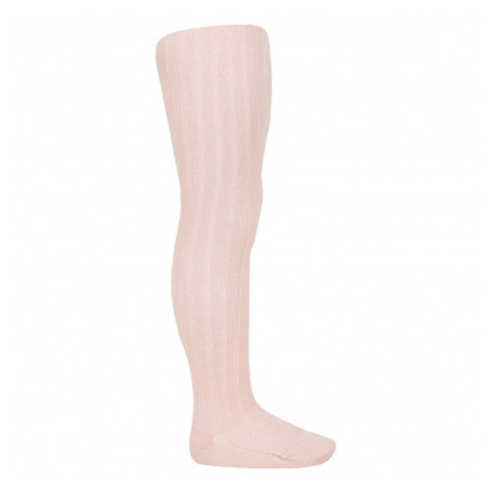 Condor - Ullstrømpebukse Rib Merino Nude