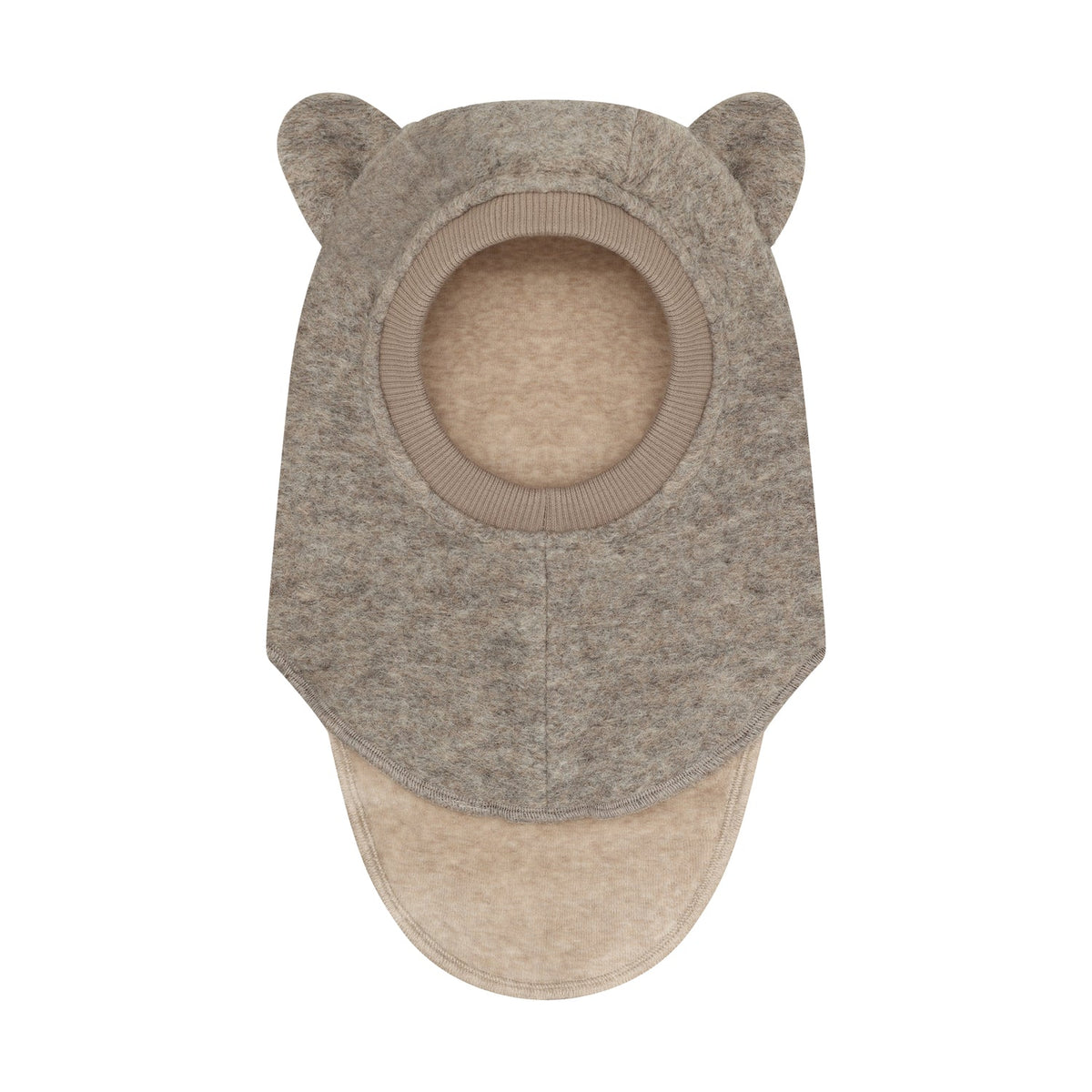 Huttelihut - Balaclava Ull Bamseører Camel Melange