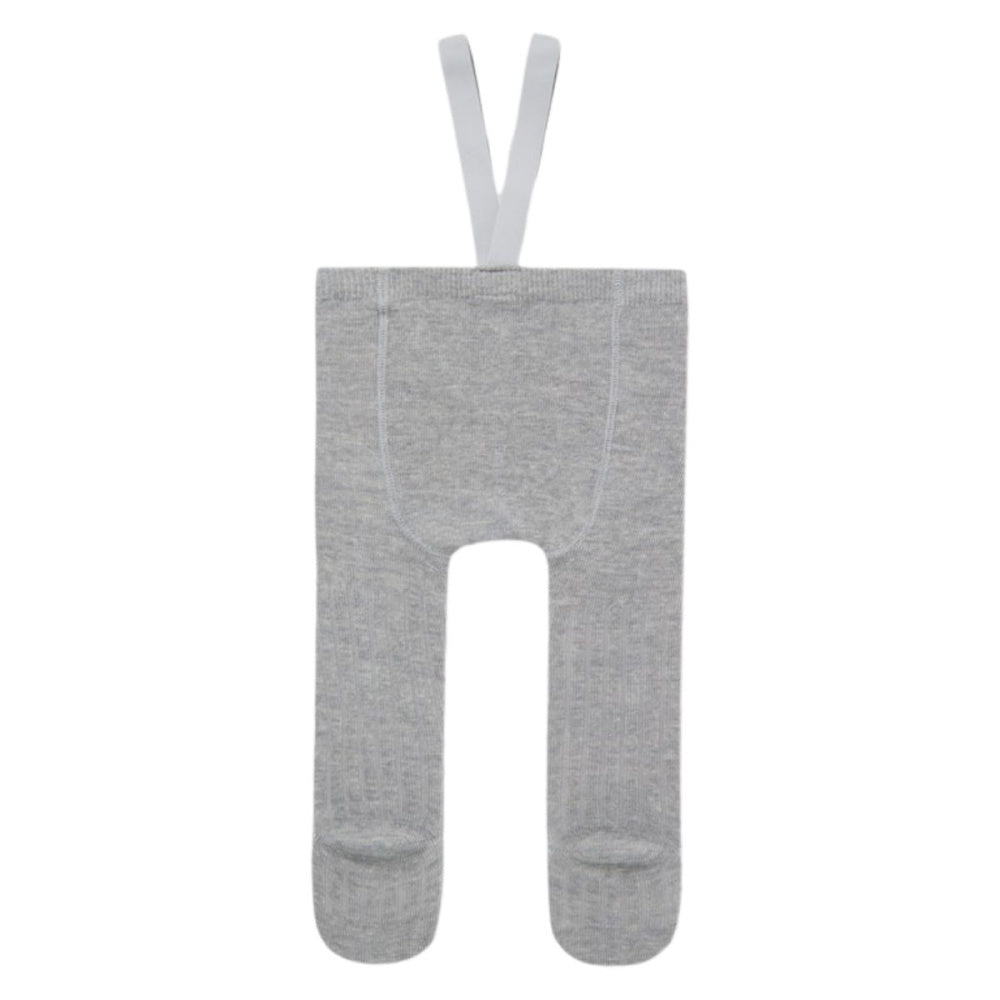 Name It - Strømpebukse Rib Ull Baby Wakma Grey Melange