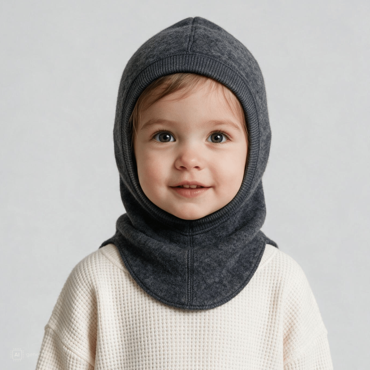 Name It - Balaclava Ullfleece Baby Wmino Ombre Blue