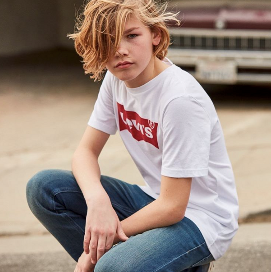 Levi's - T-Skjorte Batwing White