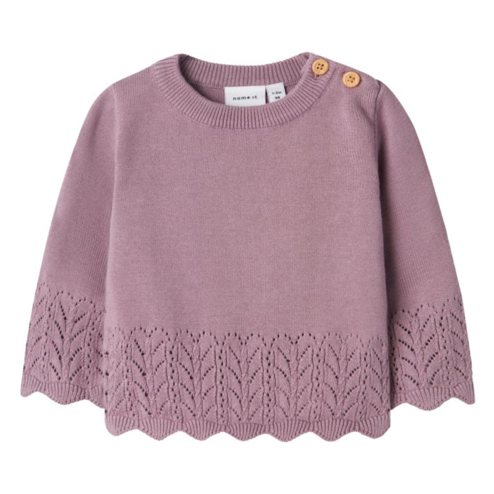 Name It - Genser Baby Timie Knit Elderberry