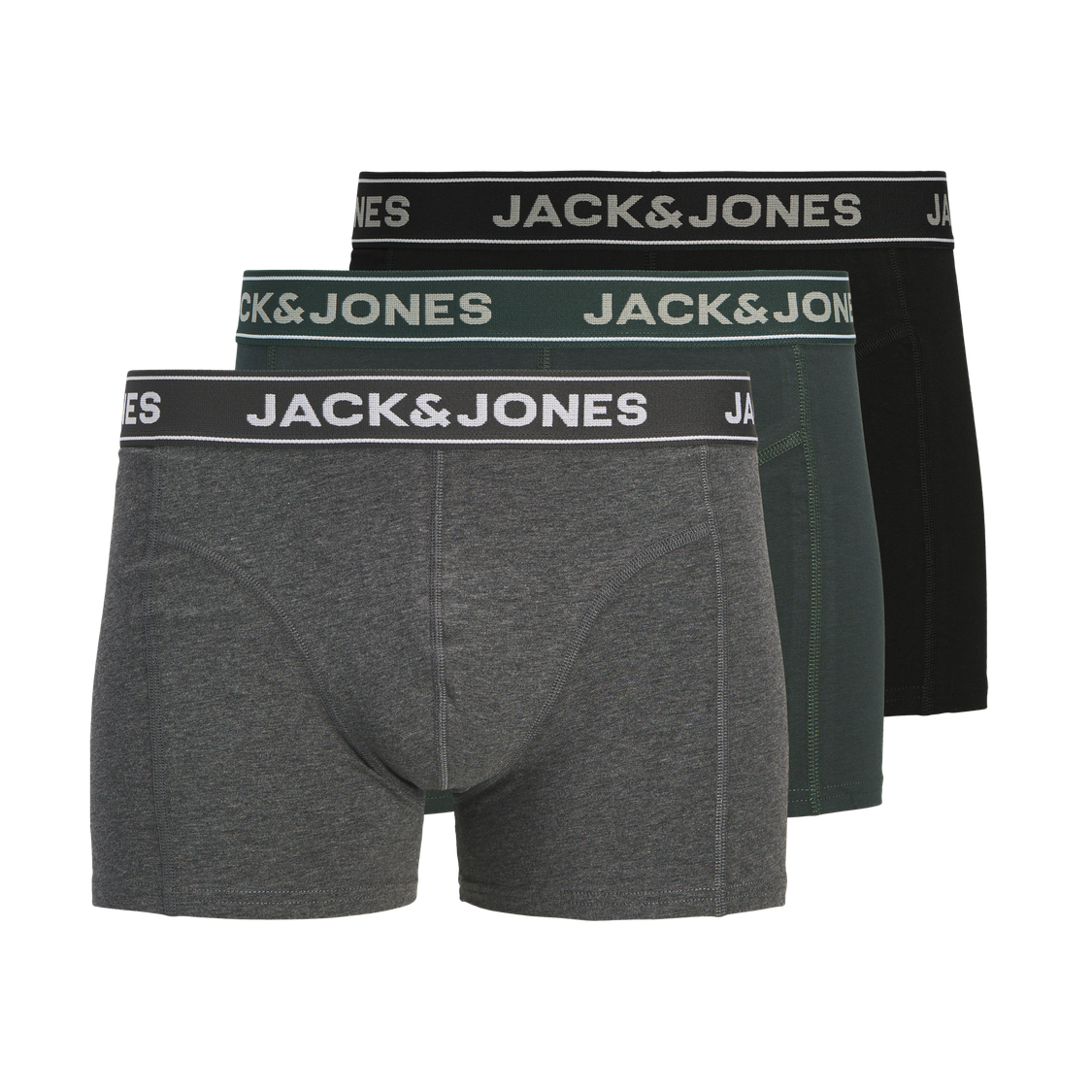 Jack & Jones - Boxer 3-pk Black Friday Dark Grey Melange