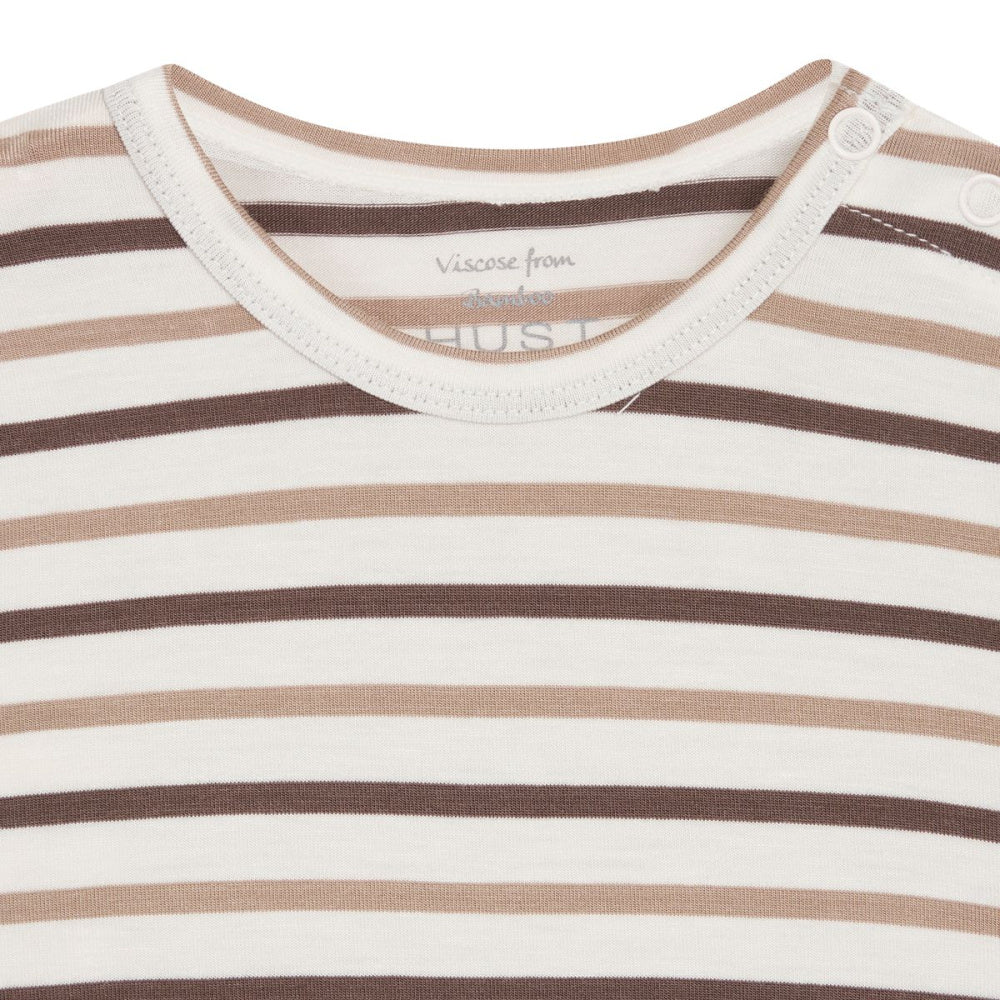 Hust And Claire - Body i Bambus Buller Warm Sand Stripe