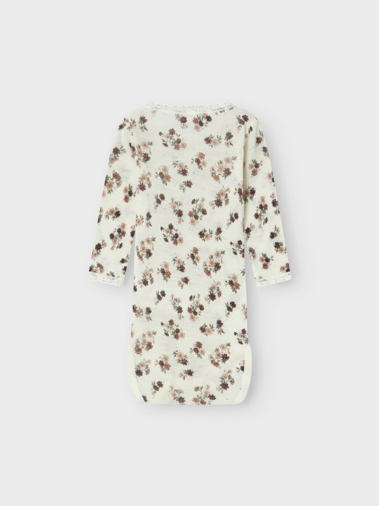 Name It - Body Ull Wang Snow White Blomster