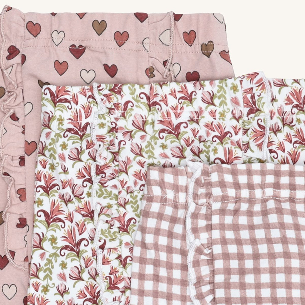 Hust and Claire - Leggings 3-Pk Liva Adobe Rose