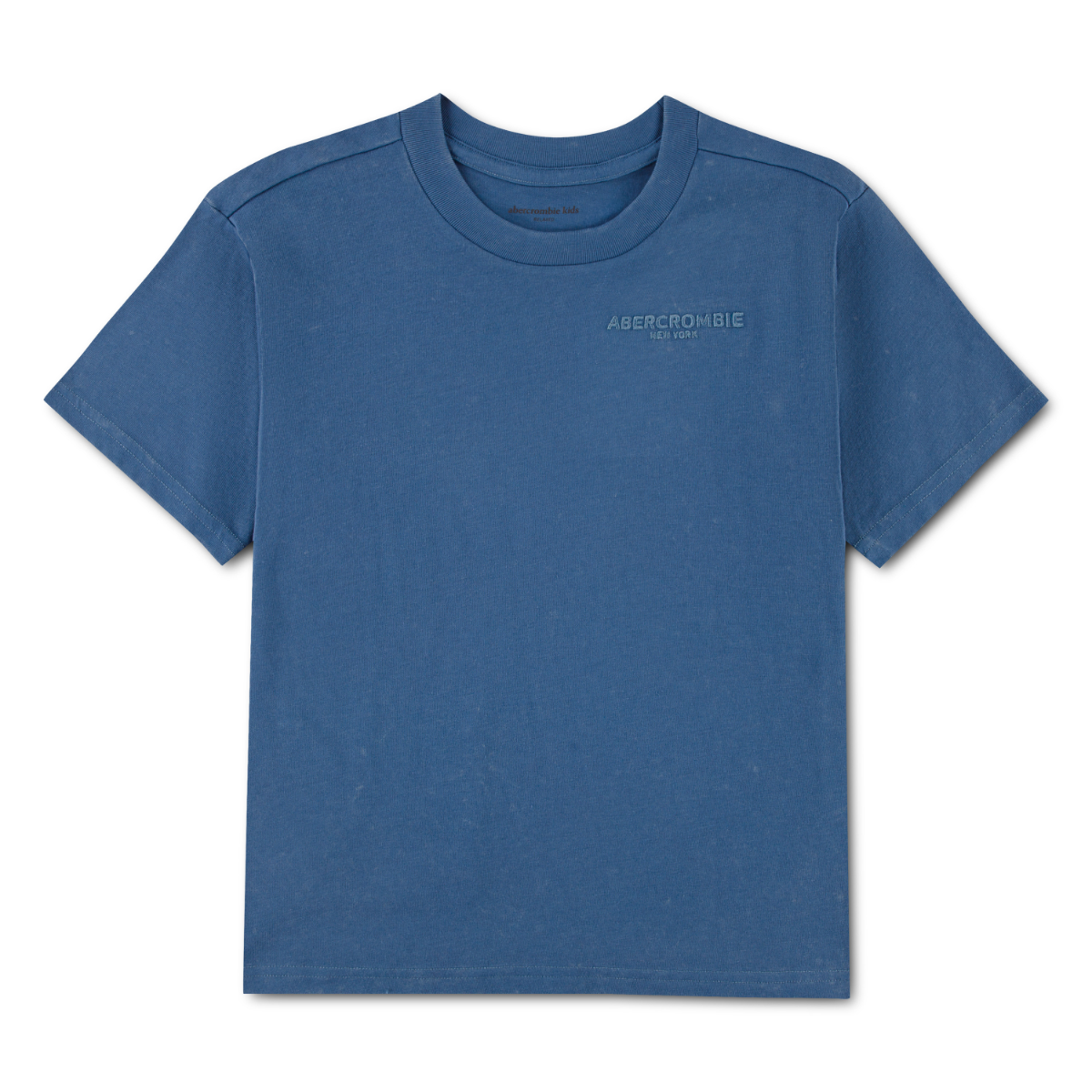 Abercrombie and Fitch - T-skjorte Sunfaded Knit Moonlight Blue