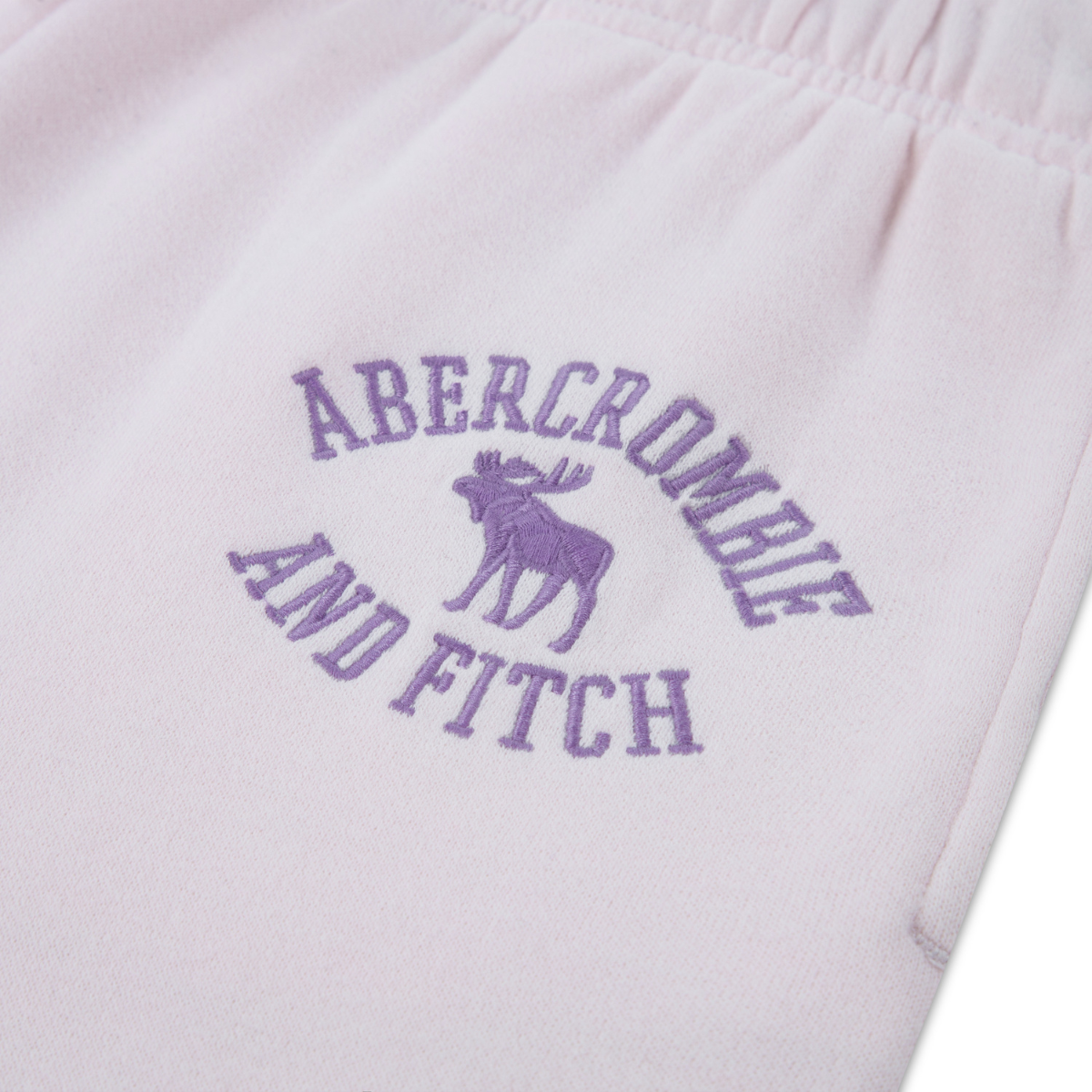 Abercrombie and Fitch - Joggebukse Logo Pink Marshmallow