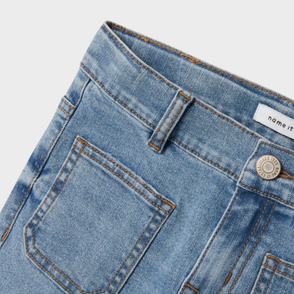 Name It - Jeans Bukse Polly Skinny Boot Light Blue Denim