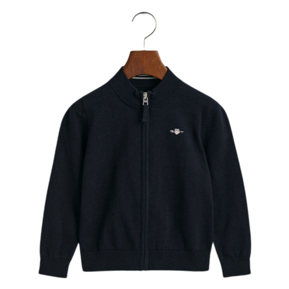 Gant - Cardigan Shield Cotton Zip Evening Blue