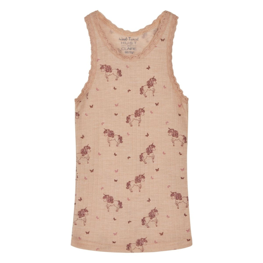 Hust And Claire - Singlet Ull og Lyocell Fricel Rose Cloud