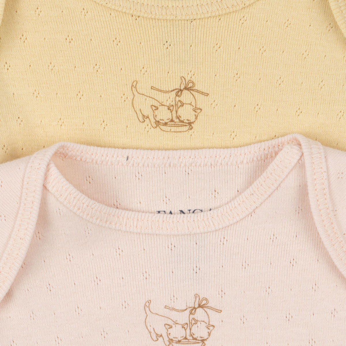 Konges Sløjd - Body 2-pk Perla Banana Crepe/ Creole Pink
