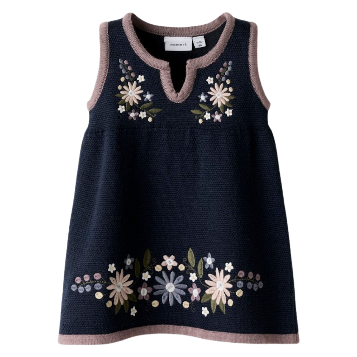 Name It - Festdrakt 2026 til Baby Strikket Kjole Dark Sapphire