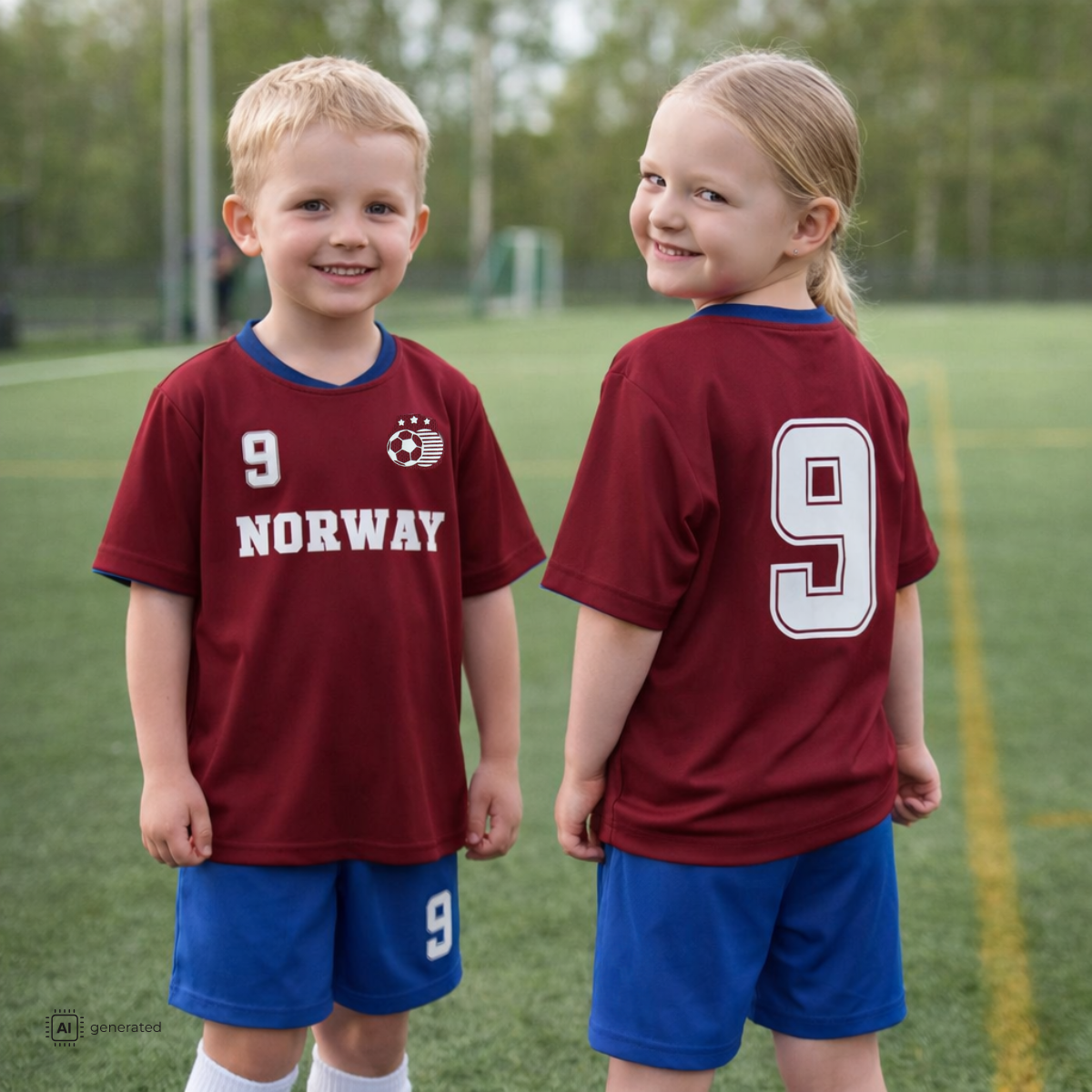 Name It - Fotballdrakt Team Norway Rhubarb