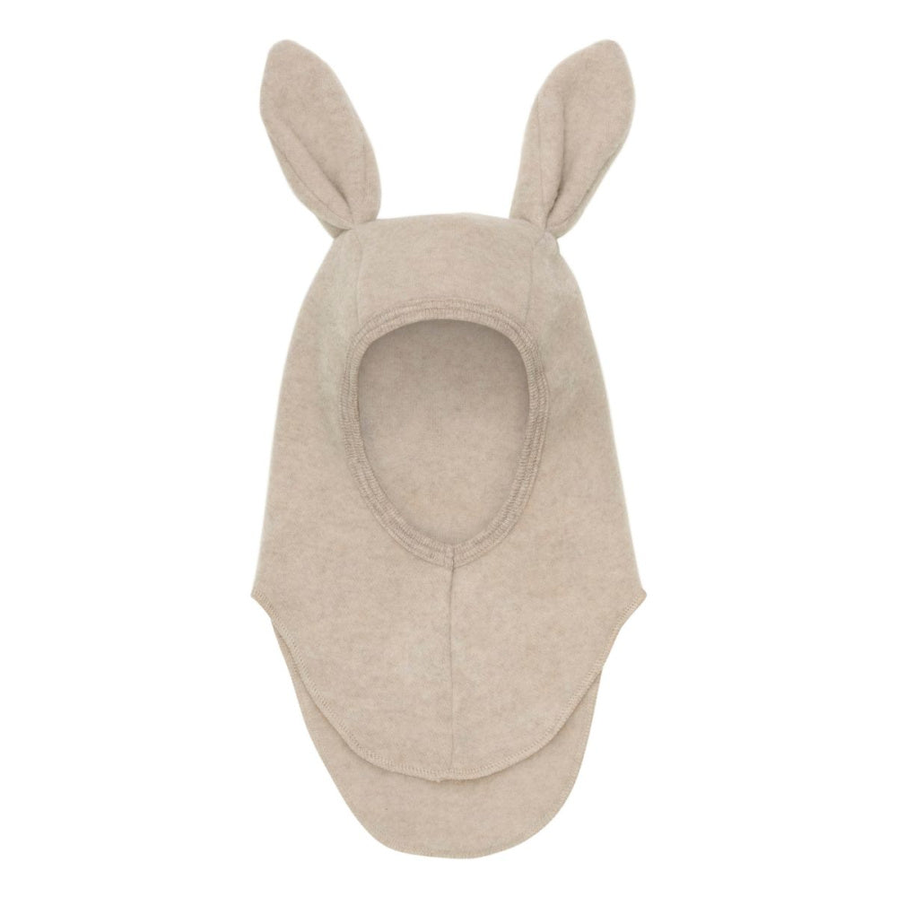 Huttelihut - Balaclava Ullfleece Kaninører Camel Melange