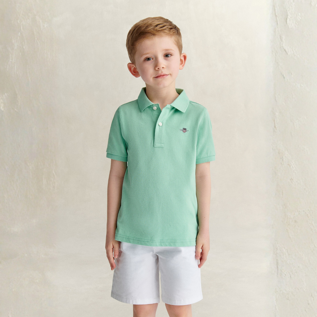 Gant - Pique Shield SS Polo Washed Turquoise