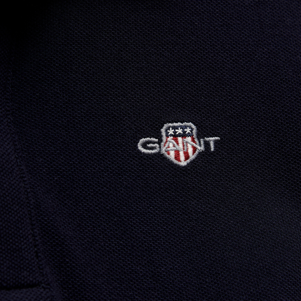 Gant - Pique Shield SS Polo Evening Blue