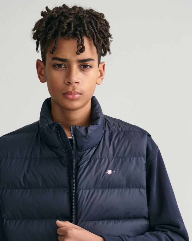 Gant - Vest Vattert Shield Evening Blue
