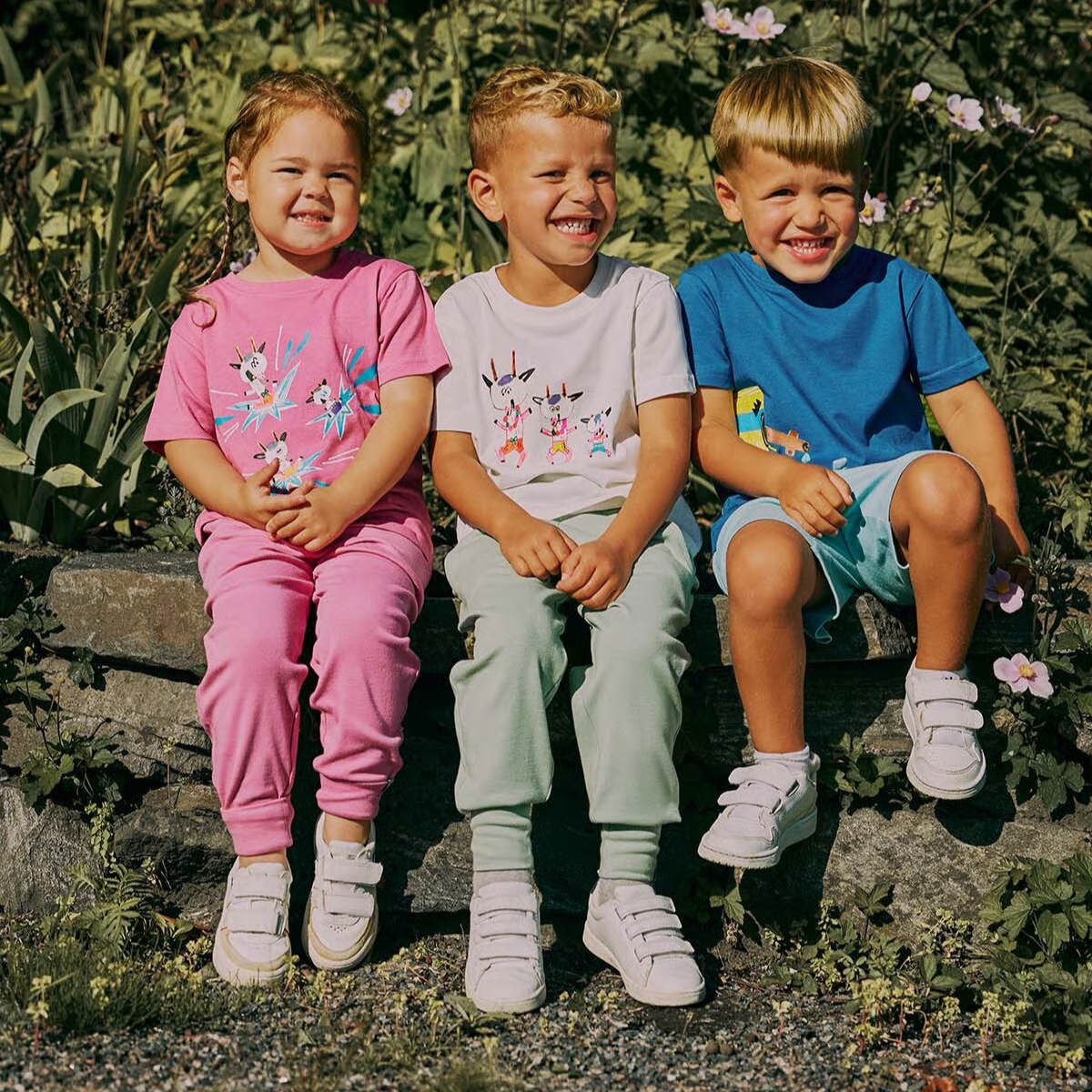 Gullkorn - T-skjorte Bukkene Rosa (P)