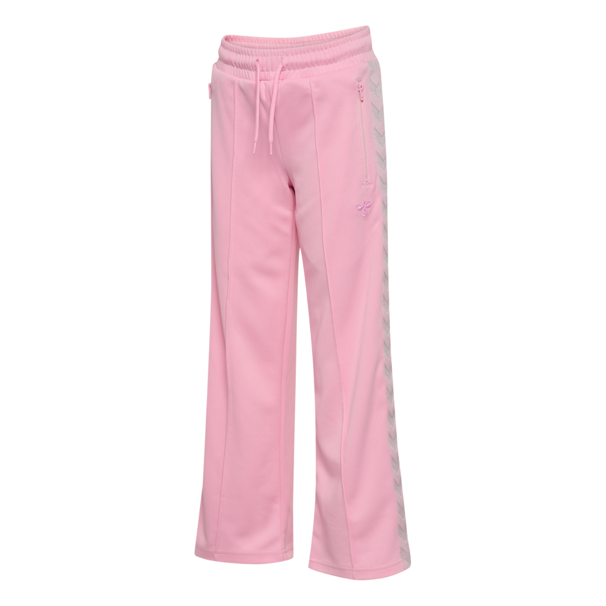 Hummel - Bukse Jr Wide Leg Poly Tape Roseate Spoonbill