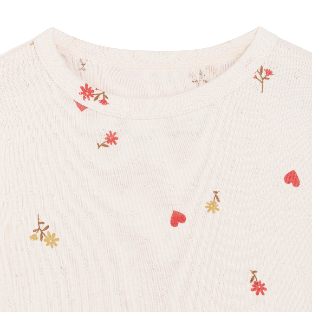 Hust and Claire - Genser Bambus Austin Flower Heart Ivory