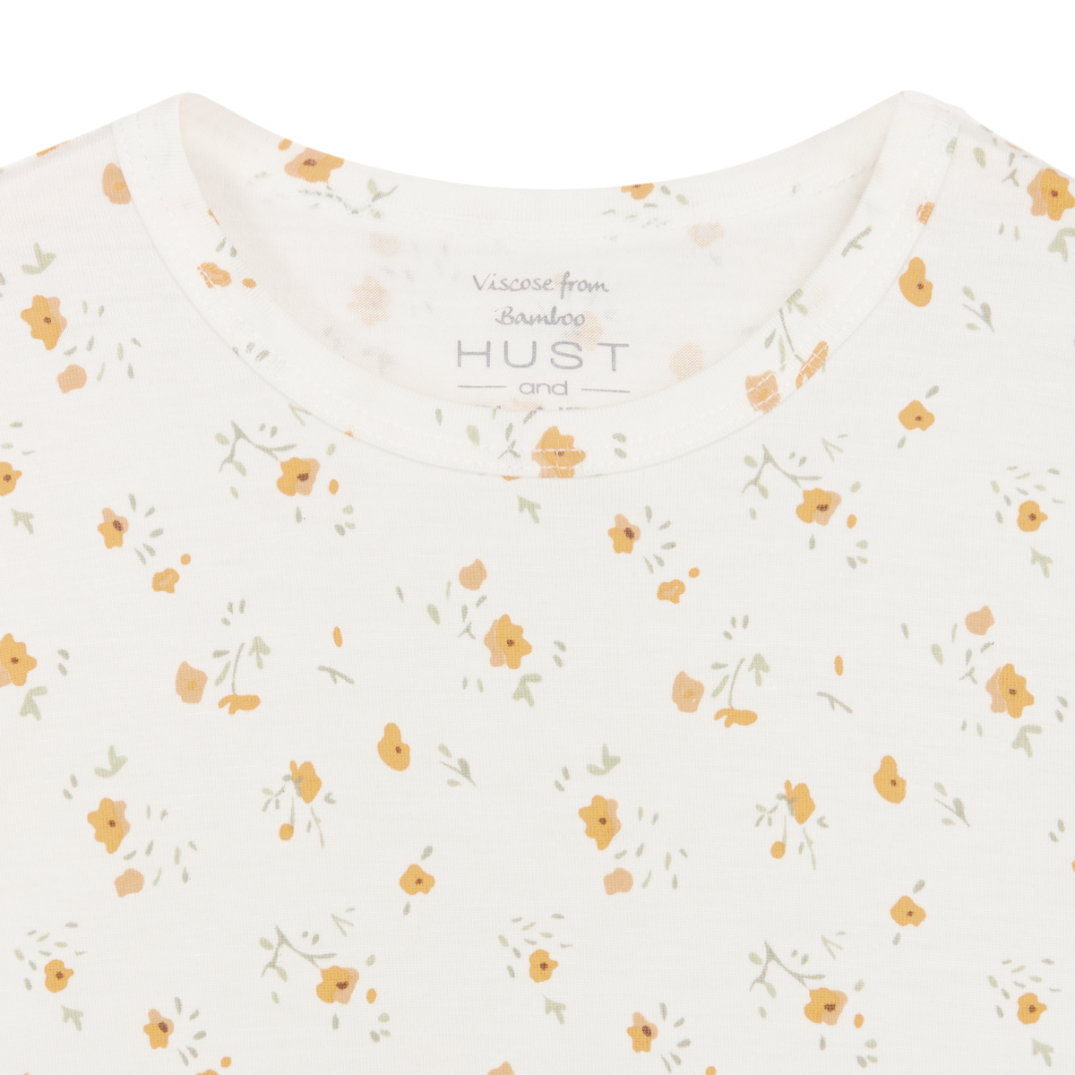 Hust and Claire - T-skjorte Bambus Austin Merry Ivory