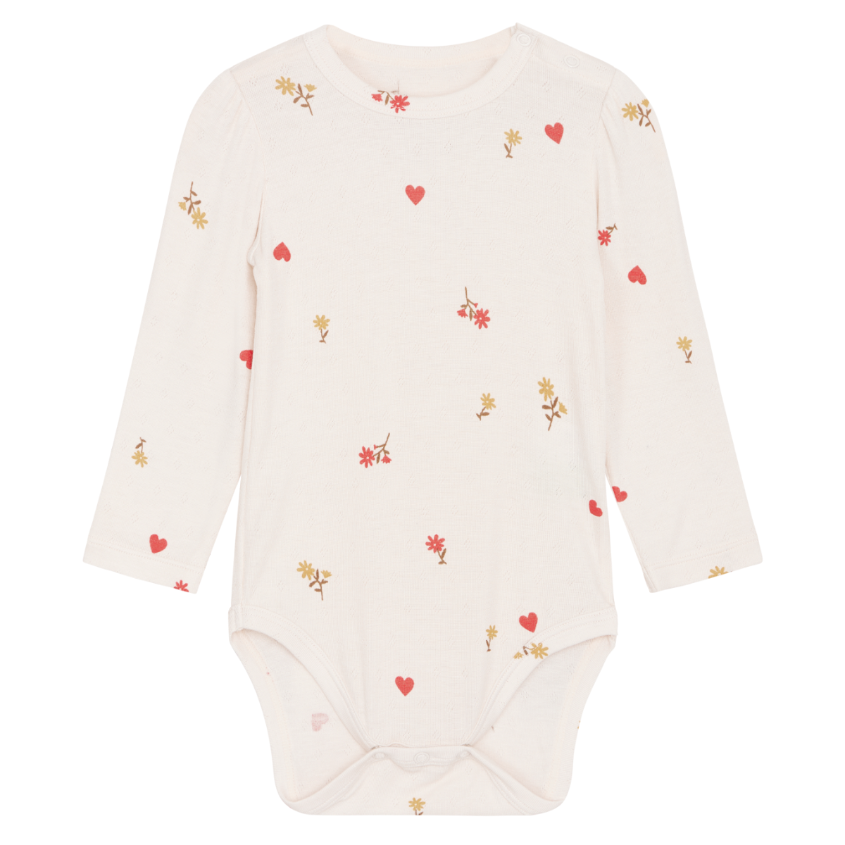 Hust and Claire - Body Bambus Buller Flower Heart Ivory