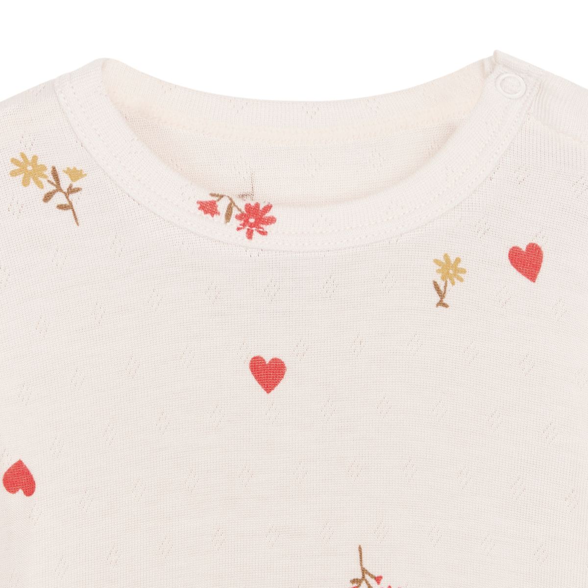 Hust and Claire - Body Bambus Buller Flower Heart Ivory