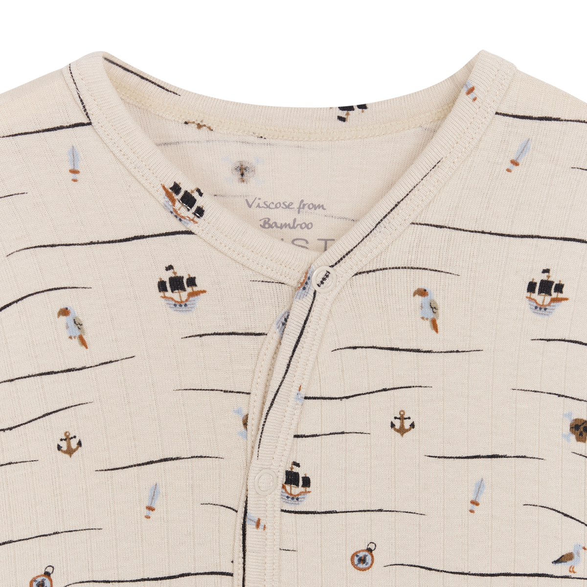 Hust and Claire - Heldress Bambus Mulle Pirat French Oak