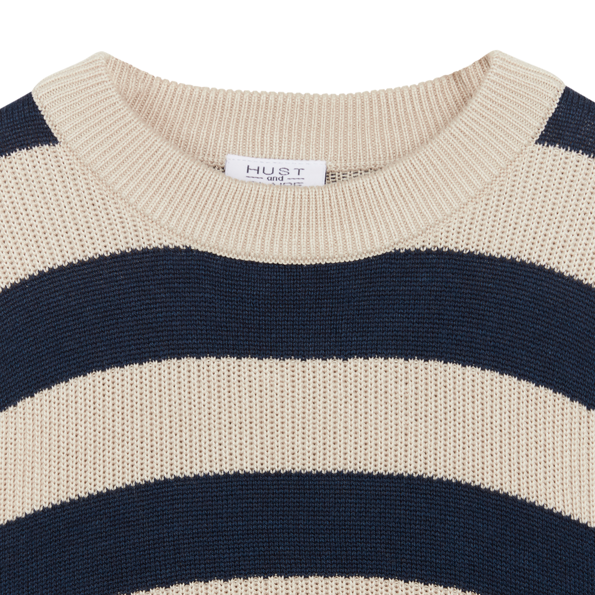 Hust and Claire - Genser Bambus Pos Jacquard Knit Blues
