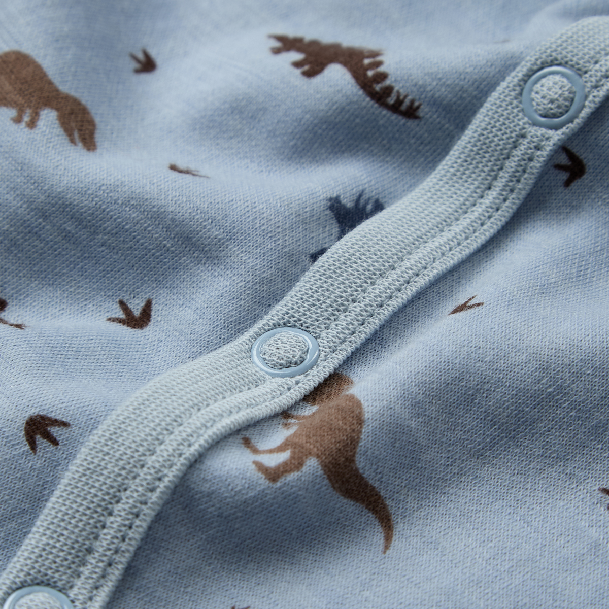 Hust & Claire - Heldress i Ull/Bambus Dino Baby Blue