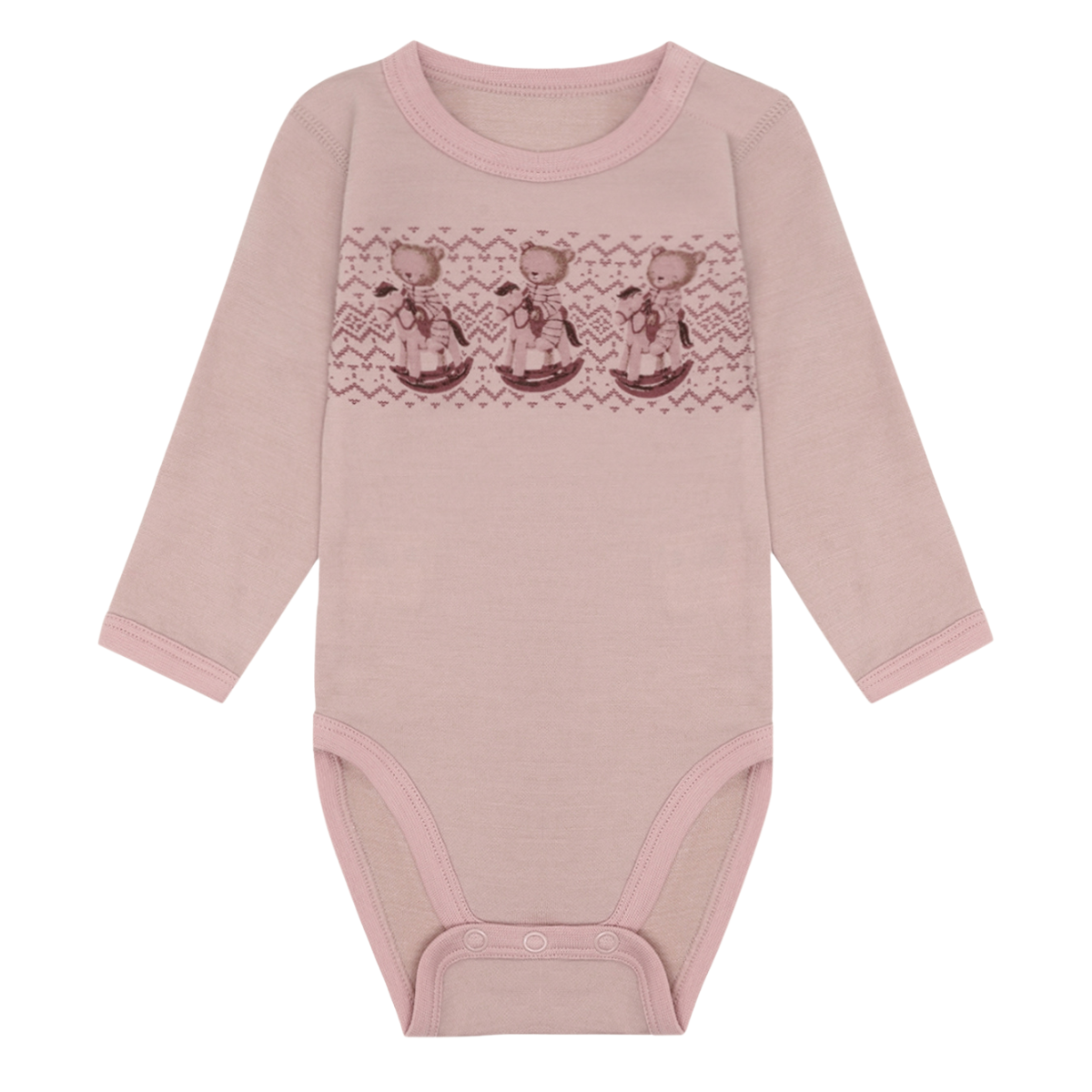 Hust & Claire - Body i Ull/Bambus Teddy Dusty Rose