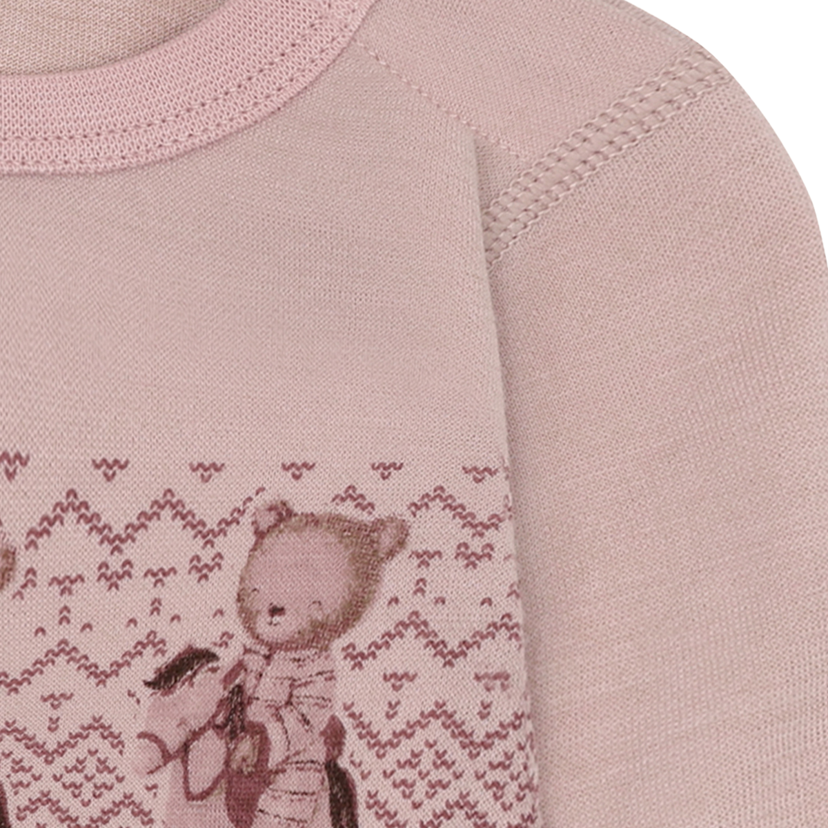 Hust & Claire - Body i Ull/Bambus Teddy Dusty Rose