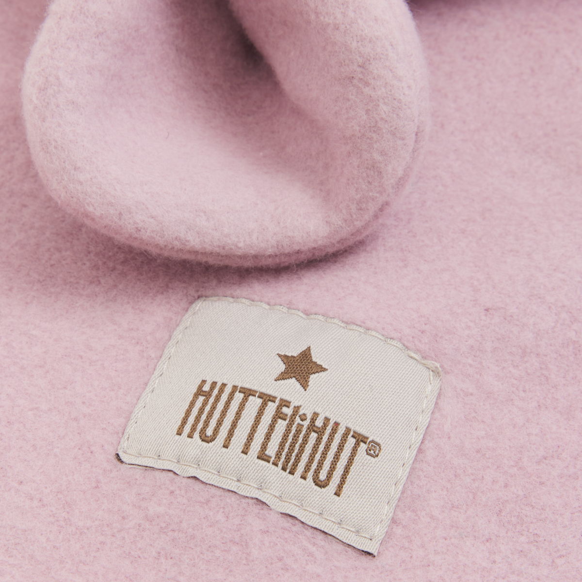 Huttelihut - Balaclava med Ører Bomullsfleece Deauville Mauve