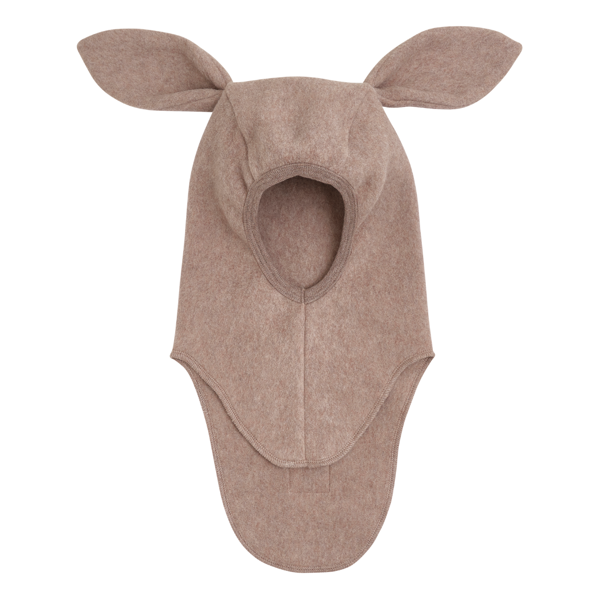 Huttelihut - Balaclava Kaninører Bomullsfleece Savannah Melange