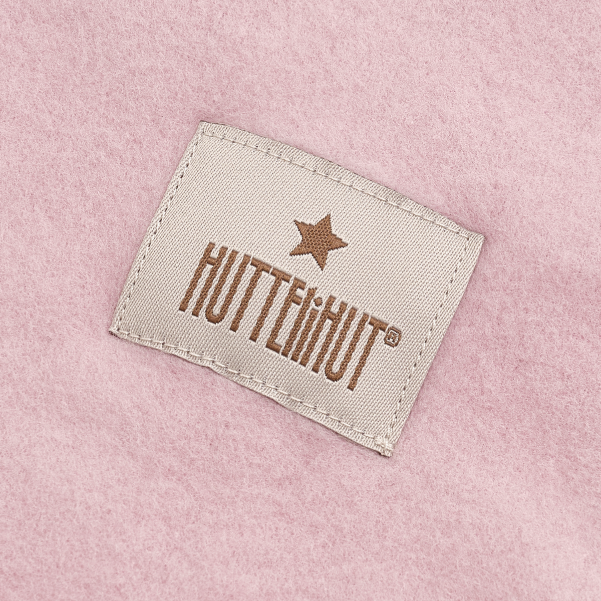 Huttelihut - Balaclava Kaninører Bomullsfleece Deauville Mauve