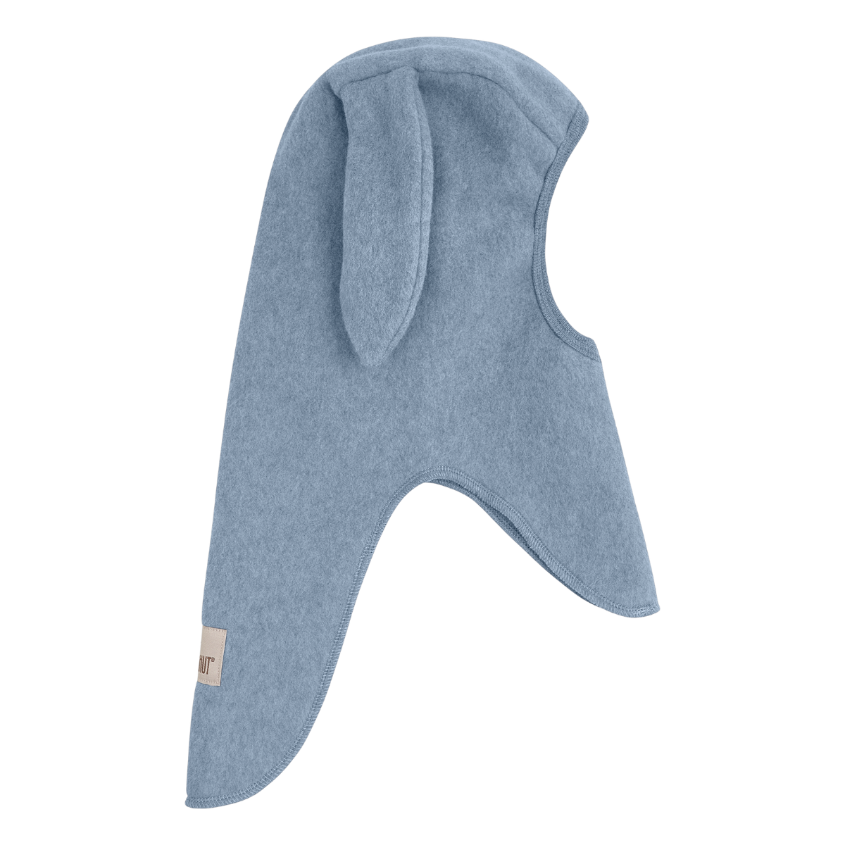 Huttelihut - Balaclava Kaninører Bomullsfleece Windward Blue