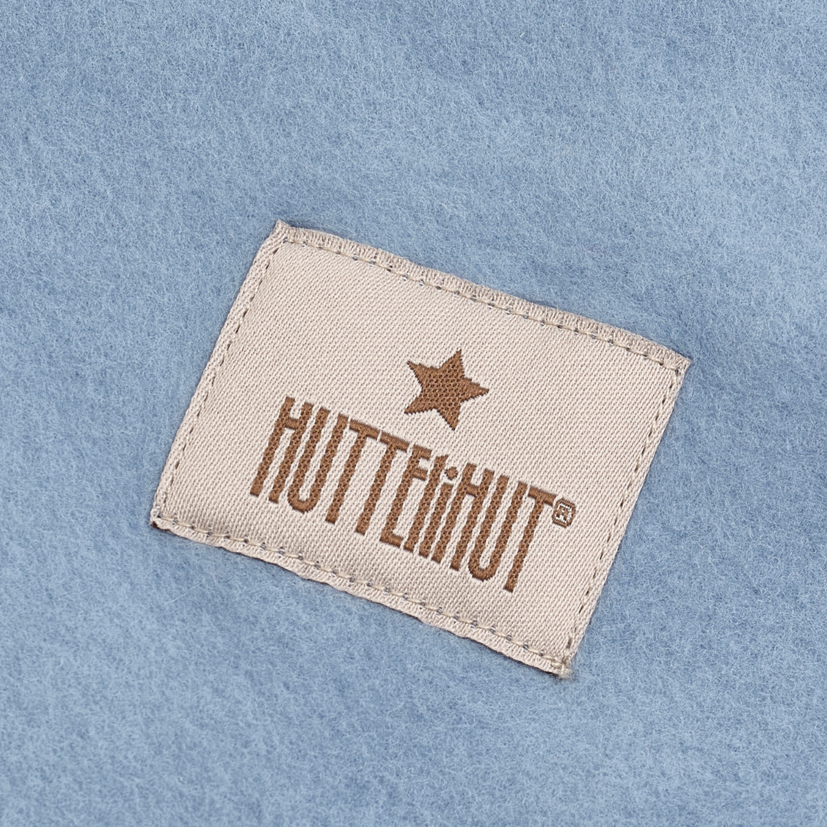 Huttelihut - Balaclava Kaninører Bomullsfleece Windward Blue