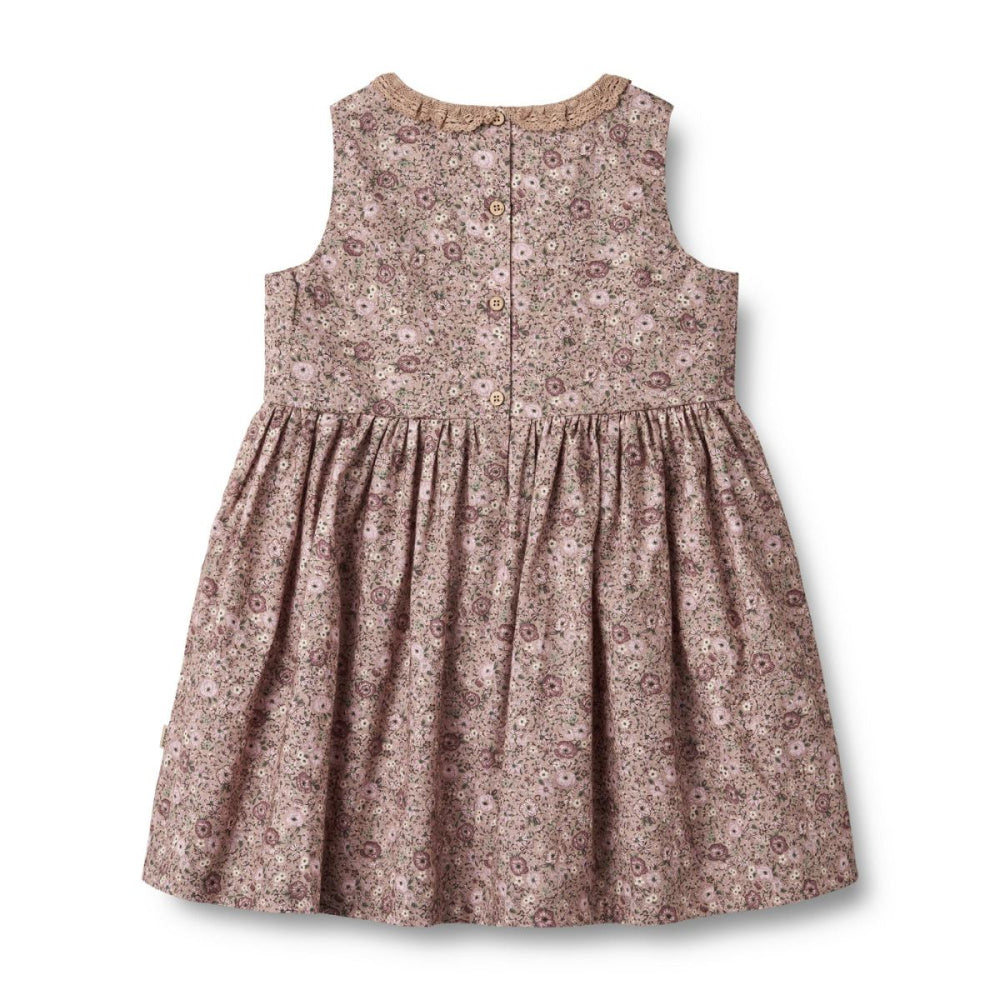 Wheat - Kjole Elma Rose Shadow Flowers