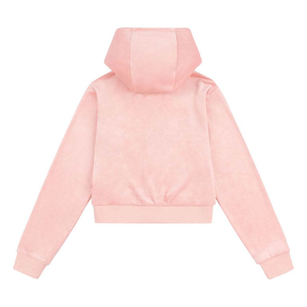 Juicy Couture - Velourjakke Tonal Zip Hoodie Peach Amber
